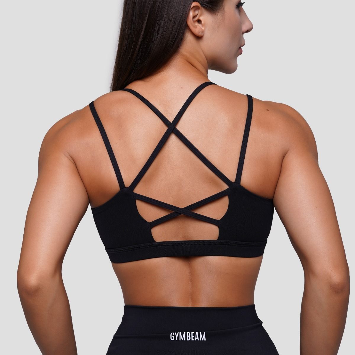 GYMBEAM - NŐI FIT SPORTMELLTARTÓ - FEKETE