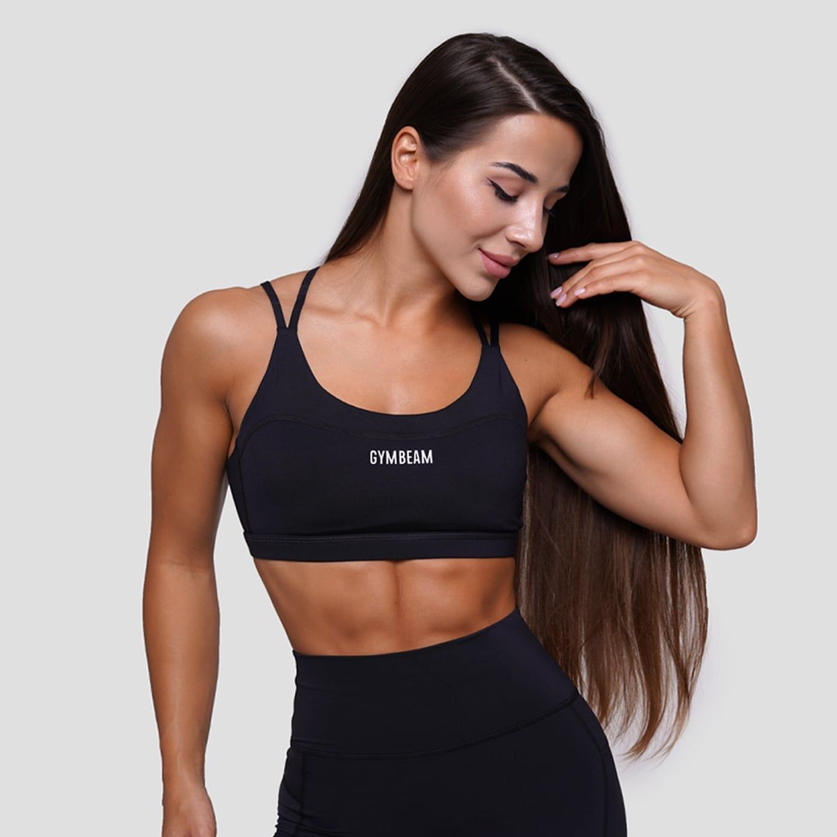 GYMBEAM - NŐI FIT SPORTMELLTARTÓ - FEKETE