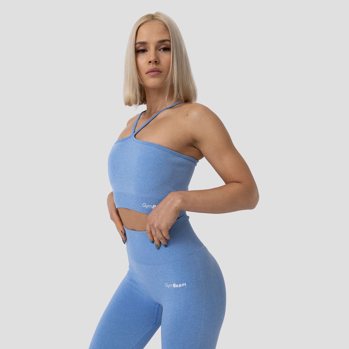 GYMBEAM - NŐI FLO HALTER SPORTMELLTARTÓ - KÉK GYMBEAM - NŐI FLO HALTER SPORTMELLTARTÓ - KÉK