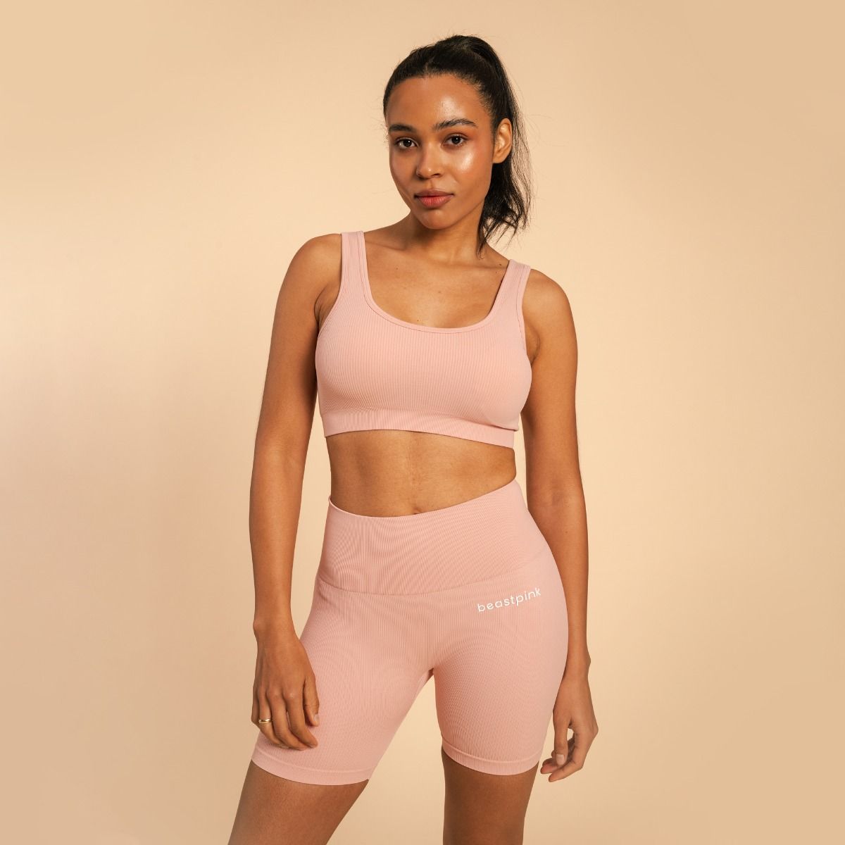 BEAST PINK - NŐI HYPER SPORTMELLTARTÓ BRALETTE - RÓZSASZÍN