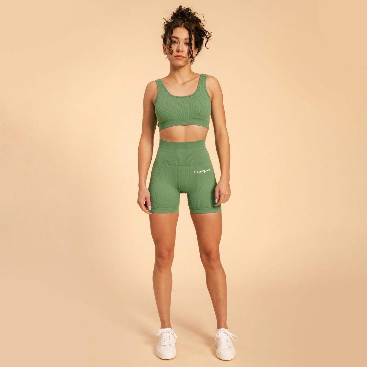 BEAST PINK - NŐI HYPER SPORTMELLTARTÓ BRALETTE - XS MÉRET - ZÖLD