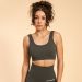 BEAST PINK - NŐI HYPER SPORTMELLTARTÓ BRALETTE - SZÜRKE