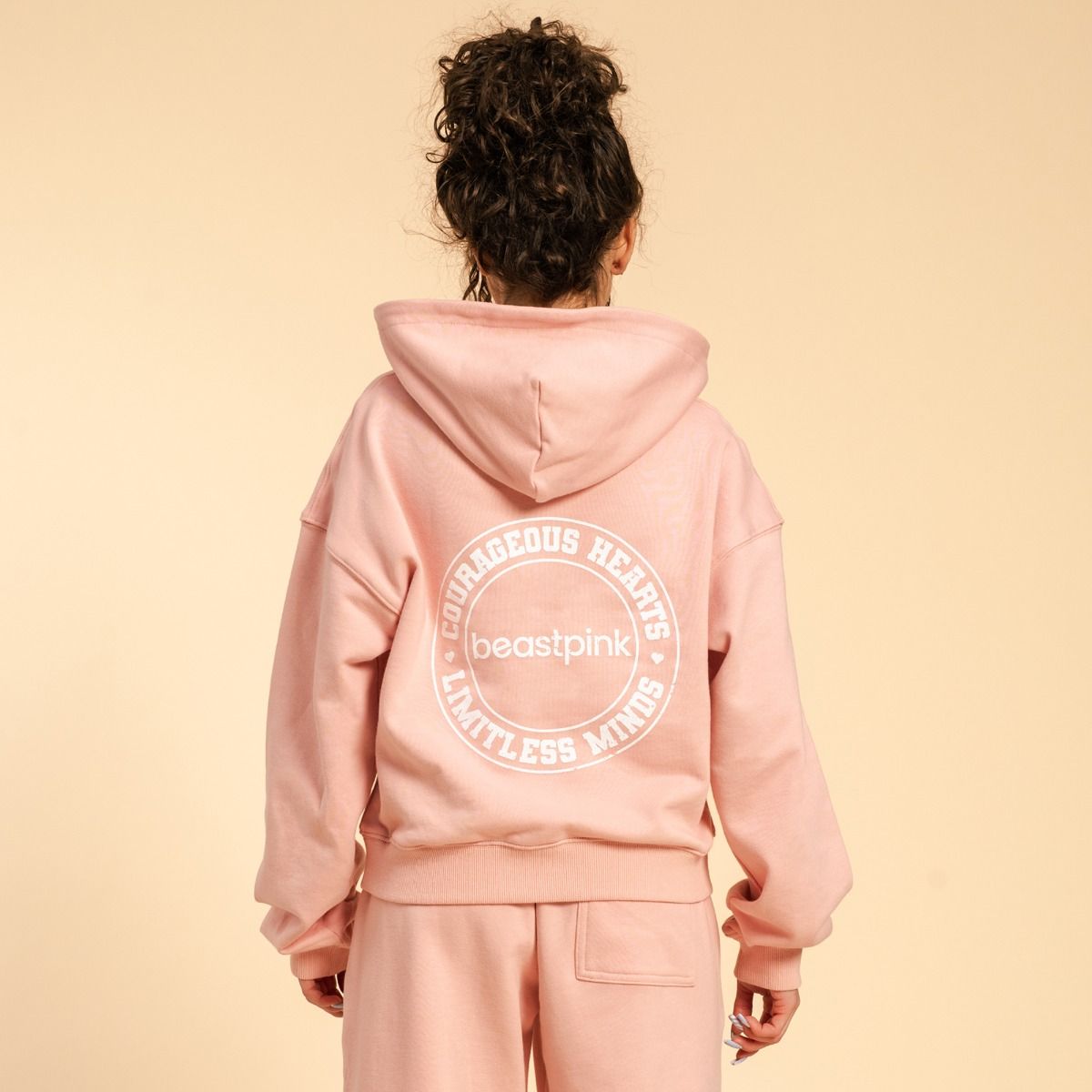 BEAST PINK - SERENITY NŐI KAPUCNIS PULÓVER - RÓZSASZÍN