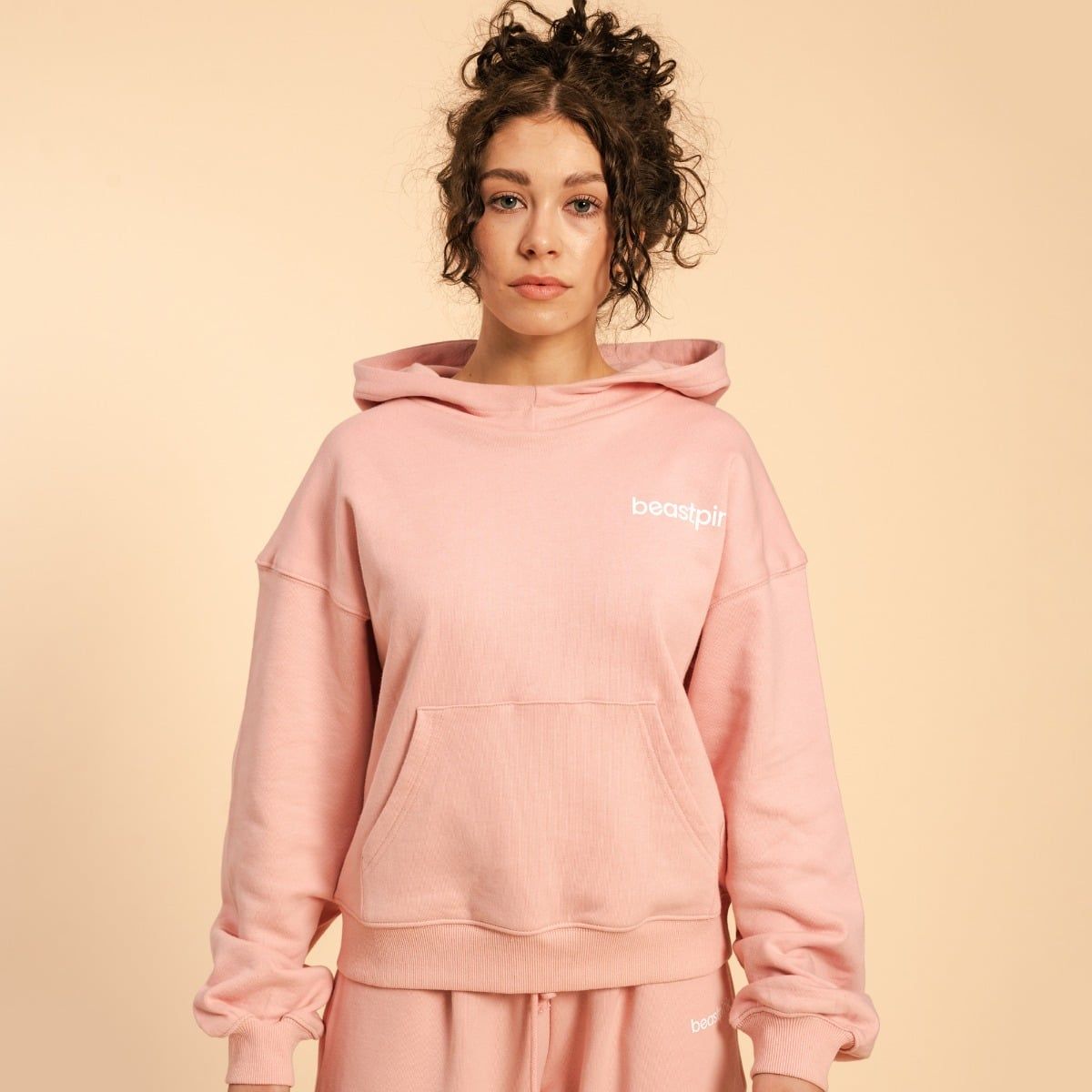 BEAST PINK - SERENITY NŐI KAPUCNIS PULÓVER - RÓZSASZÍN